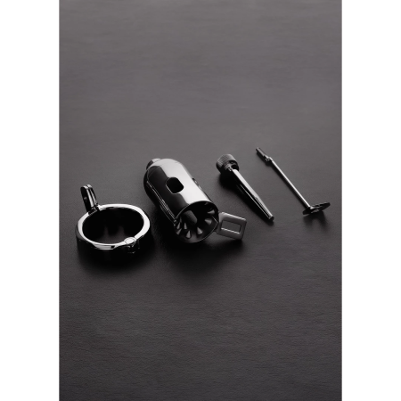 The Pleasure Dome Advanced Chastity System with Lockable Plug 7mm