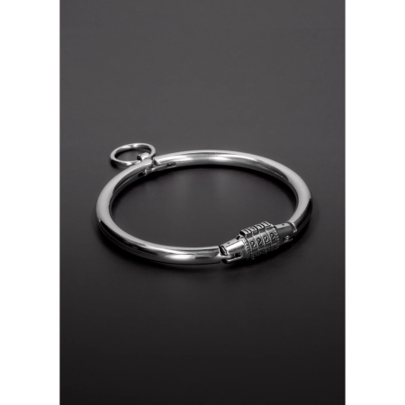 Shots Steel Series Adjustable Stainless Steel Collar with Lock, Large