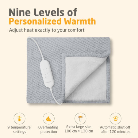 Medisana HB 416 Šildoma paklodė pilka