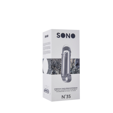 Shots No.35 Flexible Extension Sleeve with Ball Strap, 2.5cm Enhancement