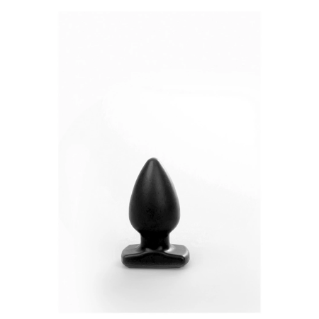 Buttplug and Joy M Black - Anatomical Silicone Plug, Medium Size