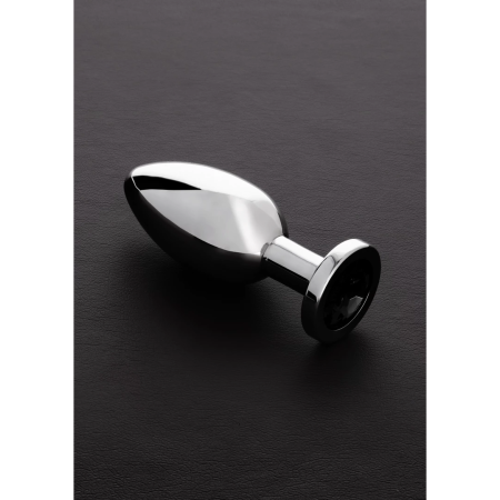 Ouch! Stainless Steel Plug Large with Decorative Gemstone Base