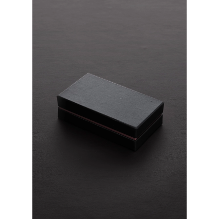 Ouch! Stainless Steel Plug with Glass Gemstone - Small, Silver