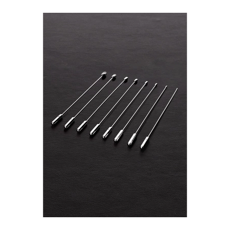 Shots Rosebud 8-Piece Stainless Steel Sounding Set in Leather Case