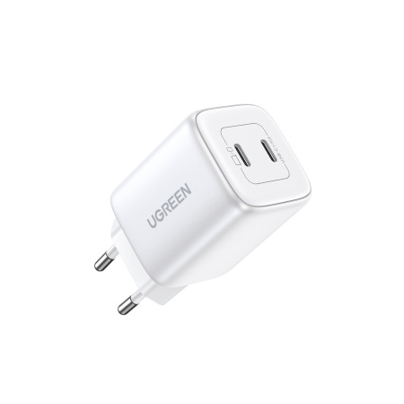 Ugreen CD294 GaN 2 x USB-C 45W QC PD (balta)
