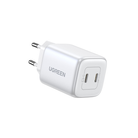 Ugreen CD294 GaN 2 x USB-C 45W QC PD (balta)