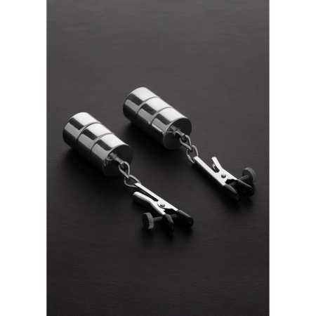 Sinner Gear Adjustable Nipple Clamps with Interchangeable Weights Set