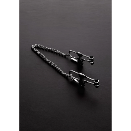 EasyToys Preasure Tit Lock Adjustable Nipple Clamp System Black