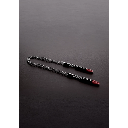 Shots Deluxe Forceps Clamp 11.5 cm - Adjustable Steel Model with Chain