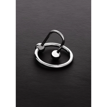 Full Stop Stainless Steel Glans Ring with Urethral Sphere 30mm