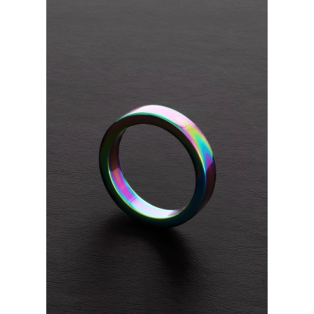 Shots Rainbow Flat Stainless Steel Ring 8 x 45 mm Colorful Finish