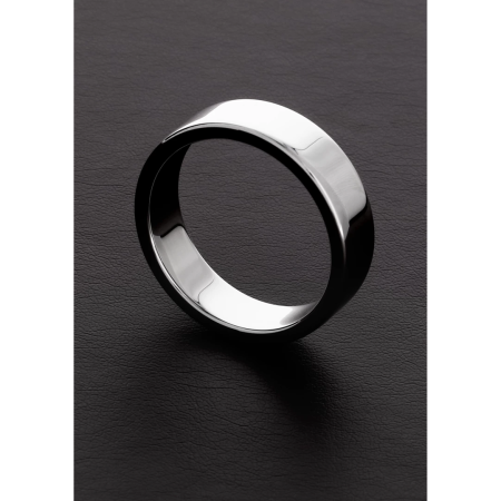 Kiotos Flat Stainless Steel Ring 12x60mm - High Polish Finish