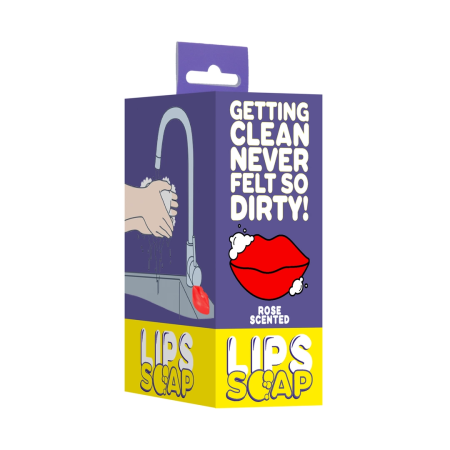 Gift Republic Kiss Soap Red Lips Fun Fragrance Bath Bar 110g