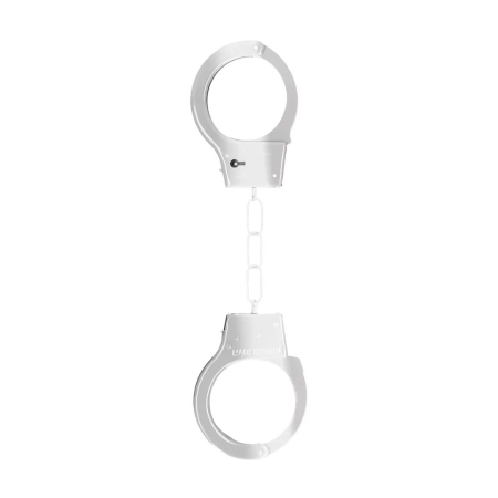 Ouch! Metal Handcuffs Silver - Adjustable with Safety Release