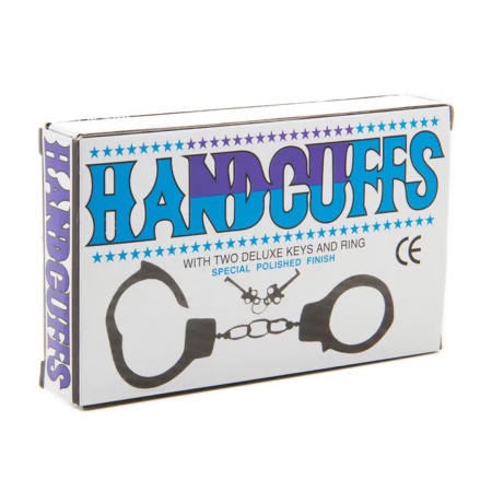 Ouch! Metal Handcuffs Silver - Adjustable with Safety Release