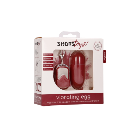Sinner Gear Vibrating Egg L Red - 10-Speed Wireless Remote System