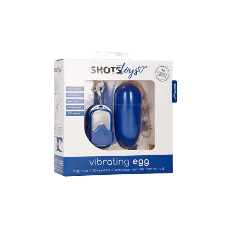 Nexus VibroEgg L Blue - 10-Mode Intimate Wireless Egg & Remote