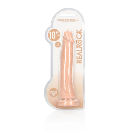 Seven Creations Model 10/25 cm Anatomical Dong, Velvet Touch TPE, Suction Cup