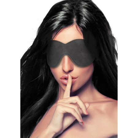 DIAMOND Intimate Eye Mask - Adjustable Faux Leather, Studded Design