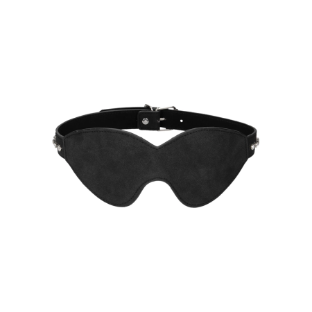 DIAMOND Intimate Eye Mask - Adjustable Faux Leather, Studded Design