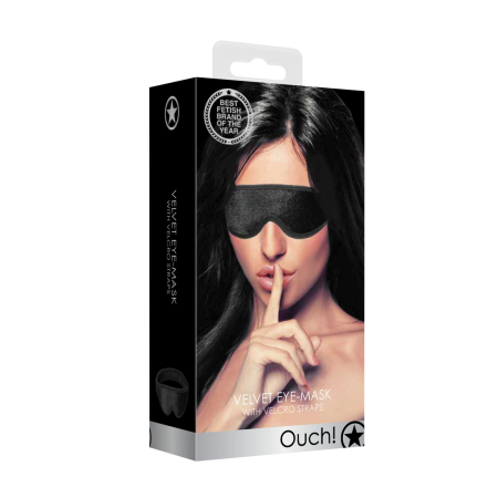 Ouch! Adjustable Sensory Eye Mask with Soft Lining - Black