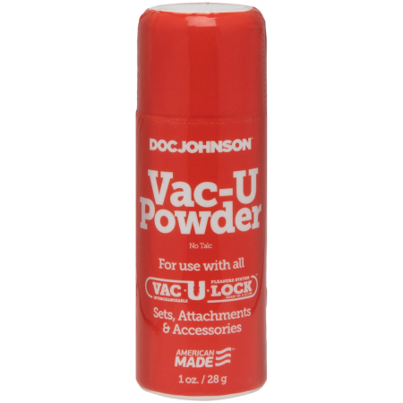 Doc Johnson Vac-U-Lock Powder - White Talc for Attachment Care 28g