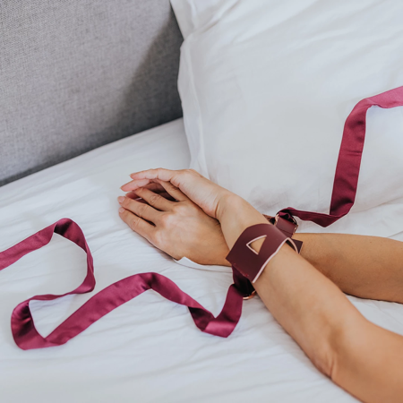 Secret Play Soft Adjustable Wrist Cuffs Eco-Friendly Purple Set