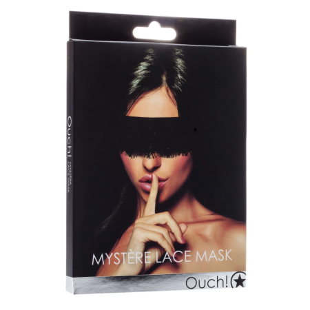 Ouch! Mystere Lace Mask Elegant Black Eye Accessory