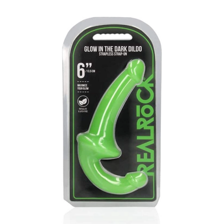 REALROCK Strapless Intimate Device Glow in the Dark 13.5 cm Green
