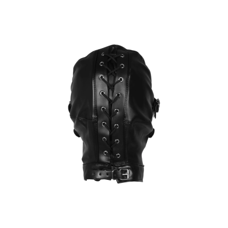 Ouch! Blindfolded Mask & Breathable Ball Gag Set - Black, Adjustable Fit