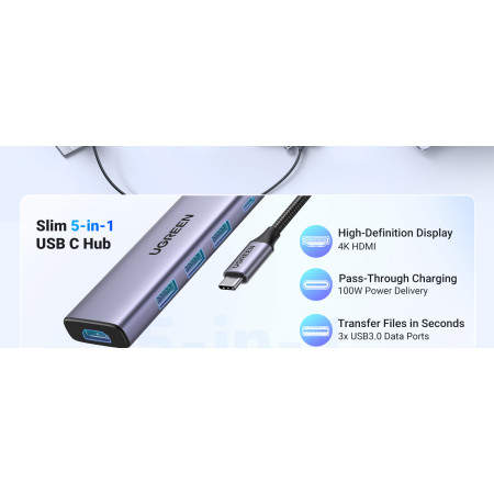 UGREEN 5-in-1 USB-C hub