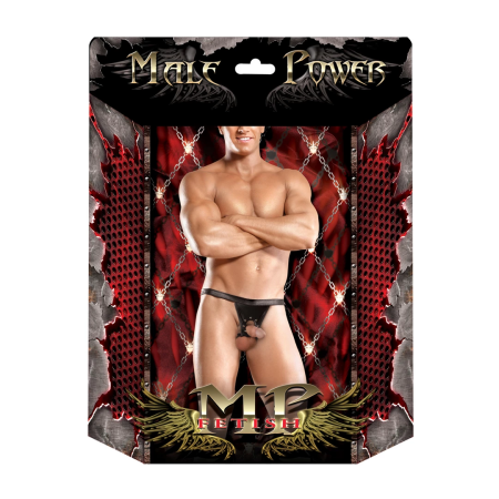 Male Power Appolo Power Sock with Cutout & Open Back S/M Black