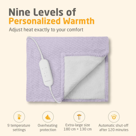 Medisana HB 418 Šildoma paklodė violetinė