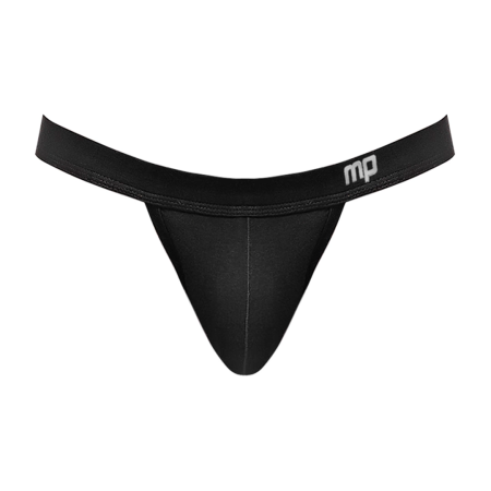Male Power Pure Comfort Modal S/M Black Support Thong Underwear