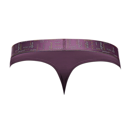 Male Power Avant-Garde Enhancer Thong L/XL Purple Collage Waistband