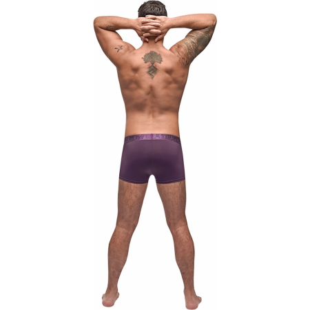 Male Power Avant-Garde Enhancer Shorts S Eggplant - Supportive Pouch