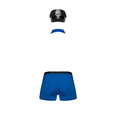 Male Power Officer Frisk-Em Uniform Set S/M - Three-Piece Costume Kit