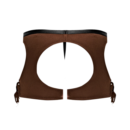 Male Power Cowboy Costume Set XL with Decorative Bandanna and Badge