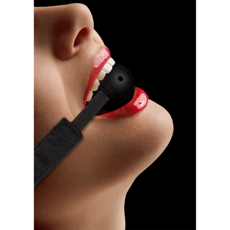 Ouch! Adjustable Breathable Ball Gag - Comfortable Hollow Design