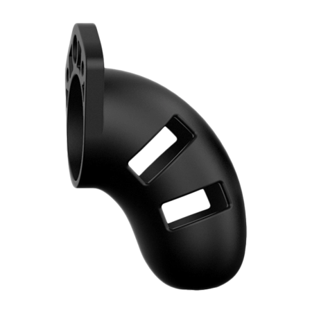 Mancage Model 20 Silicone Chastity Cage 3.5" / 9 cm Adjustable Black