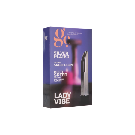 Lady Vibe Chrome Silver Multi-Speed Intimate Device by Shots Toys