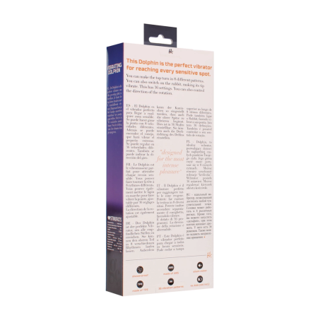 Shots Vibrating Dolphin Multi-Pattern Rotating System Blue