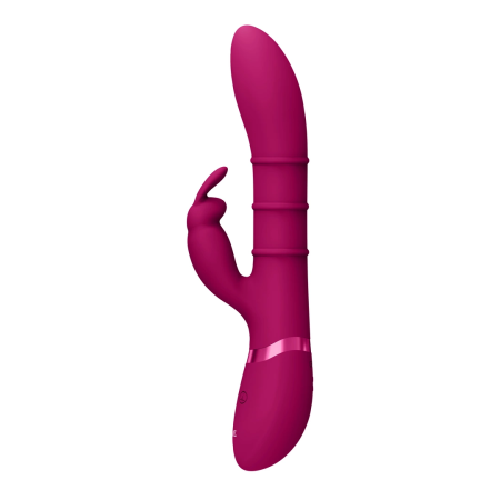 VIVE Sora Up & Down 3-Ring Intimate Device, G-Spot Rabbit, Pink
