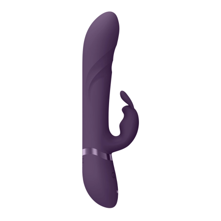 VIVE Nari Vibrating & Rotating Beads G-Spot Rabbit, Purple, Silicone