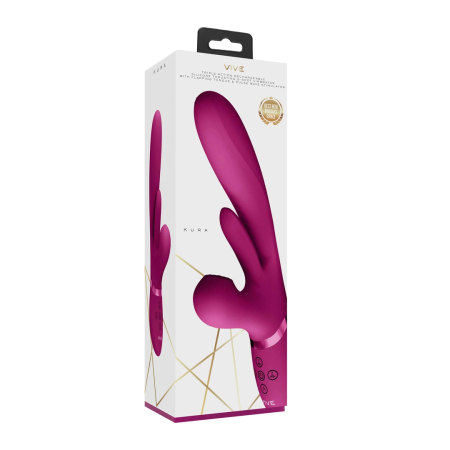 Kura Advanced Thrusting Pink Intimate Massager with Pulse Wave Technology