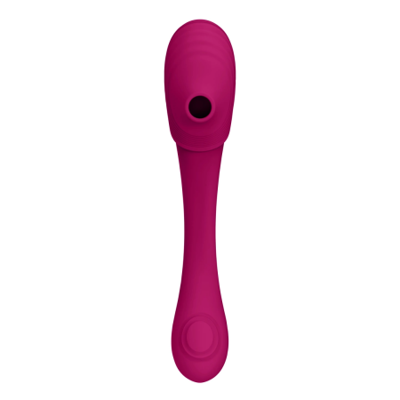 Mirai Dual-Ended Bendable Silicone Vibrator 3 Motors Waterproof Pink