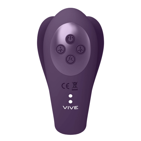 VIVE Yoko Triple Motor Intimate System Dual Prongs & Pulse Wave Pink