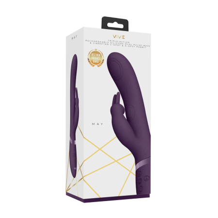 VIVE045 Dual Pulse-Wave System Rabbit Intimate Device Purple