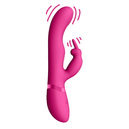 VIVE VIVE045 Dual Pulse-Wave Rabbit Intimate Massager Pink Silicone