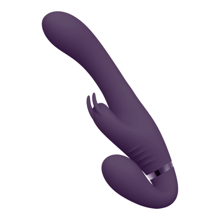 Suki Strapless Vibrating Intimate System Rabbit Purple, 3 Motors, Silicone